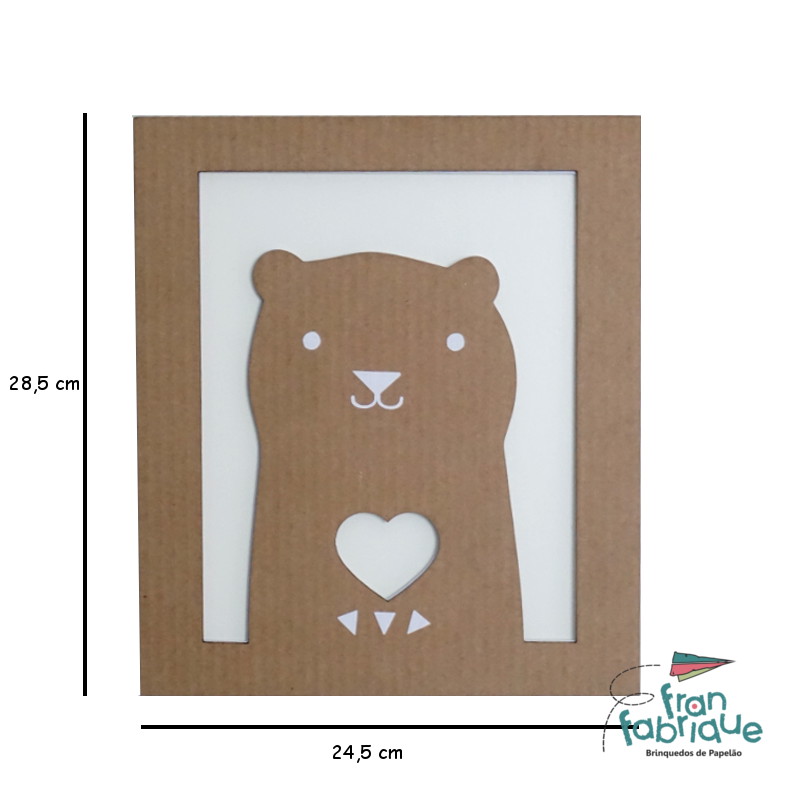 Vini, o Urso - Quadro decorativo - Estilo Escandinavo